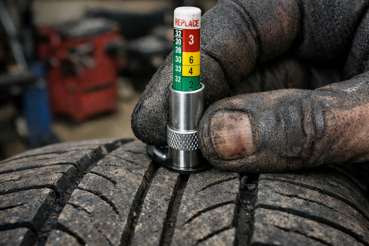 Lastik dis derinligi olcumu